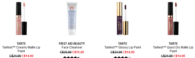 Sephora ca weekly wow deals 9 22 sep 2017 Coupons Promo Codes Coupon Codes Sephora