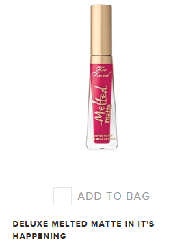 Too Faced deluxe size lip