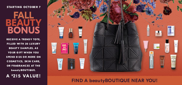 beautyboutique Fall GWP 20pc w 125 see more at icangwp blog