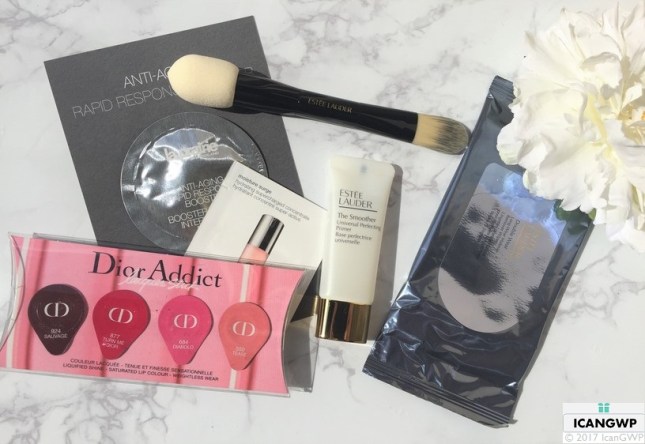 nordstrom Estee Lauder purchase with purchase unboxing by Icangwp beauty blog