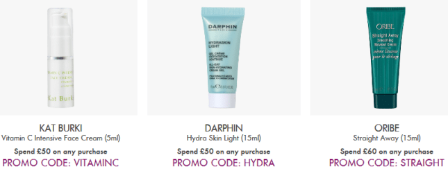 Space NK uk coupon oct 2017 3 2 Offers and Gifts with Purchase