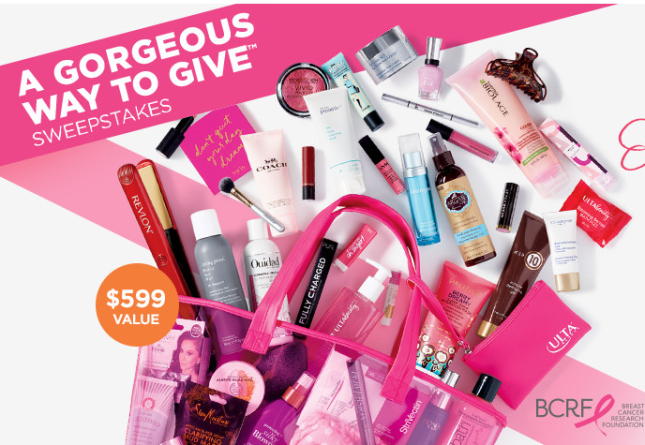 Ulta Beauty sweepstakes bcrf