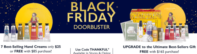 loccitane black friday doorbusters 2017 THANKFUL Holiday 2017