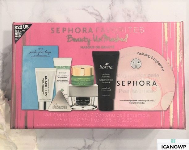 sephora favorites beauty unmasked 2017 reviews by IcanGWP blog box