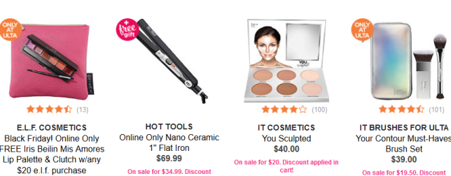 Ulta Beauty black friday 2