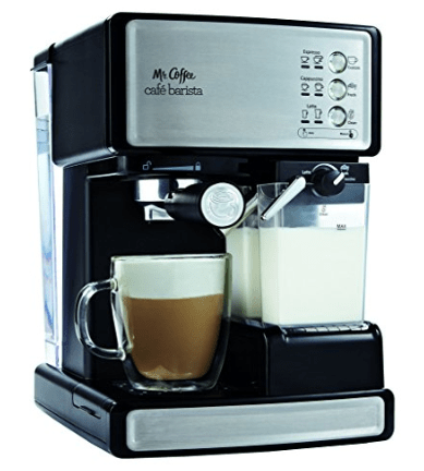 Amazon.com Mr. Coffee Café Barista Premium Espresso Cappuccino System Silver Semi Automatic Pump Espresso Machines Kitchen Dining
