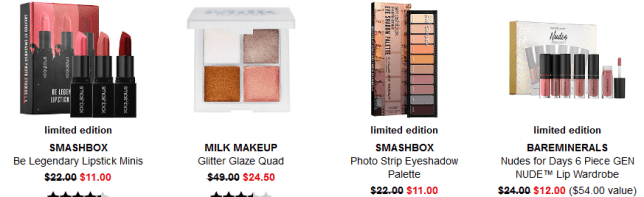 Sephora weekly wow 12 22 2017 decCoupons Promo Codes Coupon Codes Sephora