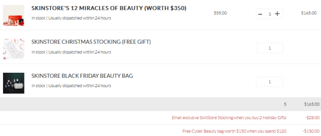 SkinStore cyber monday gift bag and skinstore advent calendar dec 2017 see more at icangwp blog