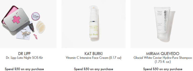 Space NK gift with purchase dec 2017 5Apothecary Offers and Gifts with Purchase