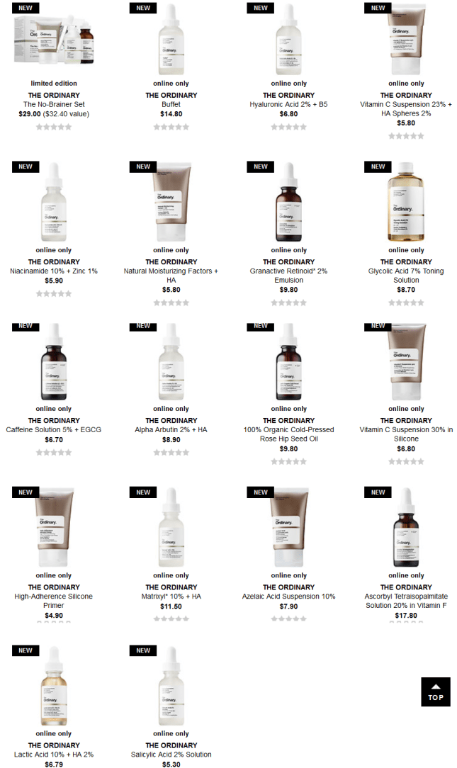 The Ordinary Sephora