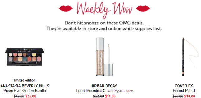 sephora weekly wow 1 25 jan 2018 see more at icangwp gift with purchase blog