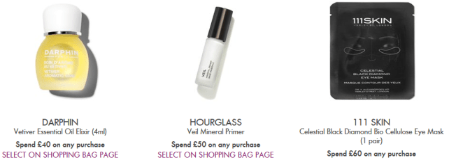 Space NK Offers and Gifts with Purchase