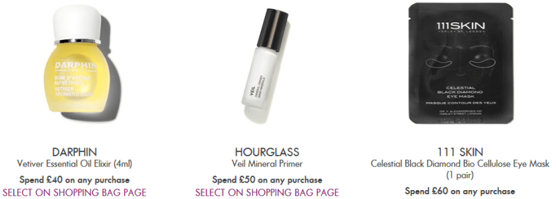 Space NK Offers and Gifts with Purchase