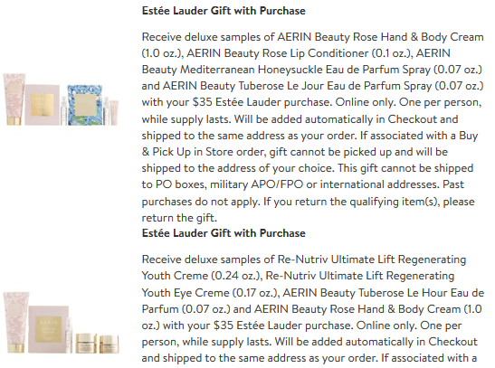 Nordstrom estee lauder gwp Beauty Brands