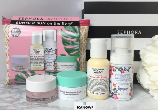 Sephora Favorites Summer Sun On The Fly unboxing icangwp