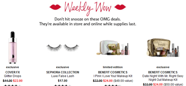 Sephora weekly wow deals Coupons Promo Codes Coupon Codes icangwp blog june 2018