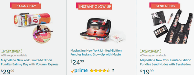 Amazon.com Maybelline LIMITED EDITION FUNDLES