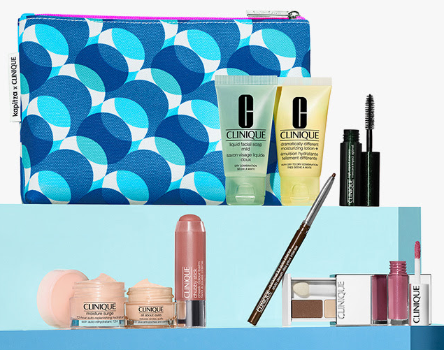 bloomingdales seven piece gift with any 29 Clinique purchase aug 2018 icangwp blog