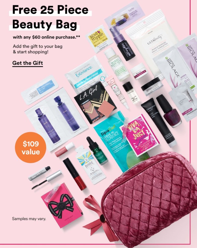 ulta 25pc beauty bag aug 2018 icangwp blog