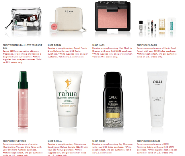 Gift with Purchase Barneys New York icangwp beauty blog sept 2018