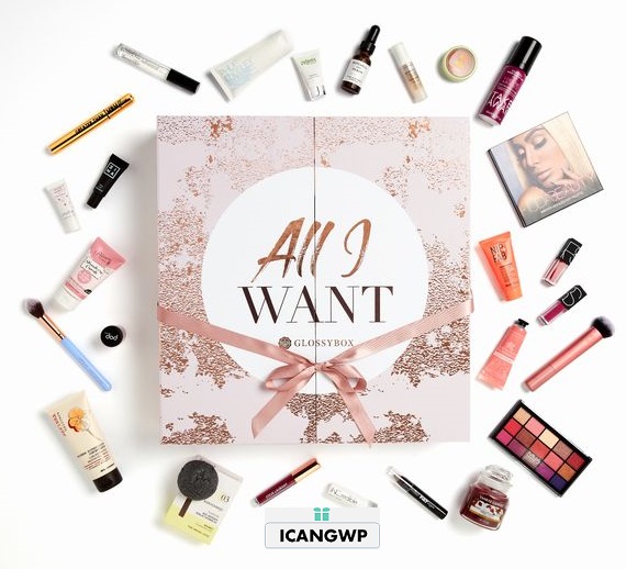 GLOSSYBOX-Advent-Calendar-beauty advent calendar 2018 icangwp blog-Worth-£300
