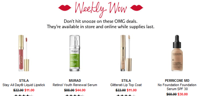 Sephora weekly wow Coupons Promo Codes Coupon Codes Sephora sept 2018 icangwp blog