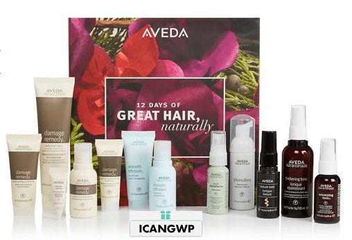 Aveda 12 Day advent calendar 2018 icangwp blog