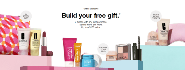Free 7 piece gift Clinique Clinique