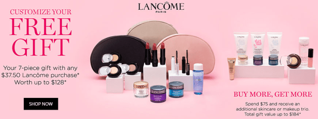 lancome gift with purchase at Dillards october 2018 icangwp blog