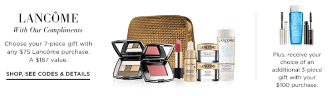 lancome Gifts with Purchase  at saks icangwp blog oct 2018