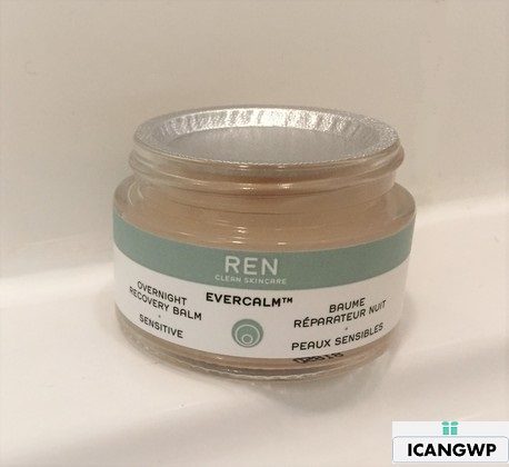 REN skincare Evercalm Overnight Recovery Balm review icangwp blog