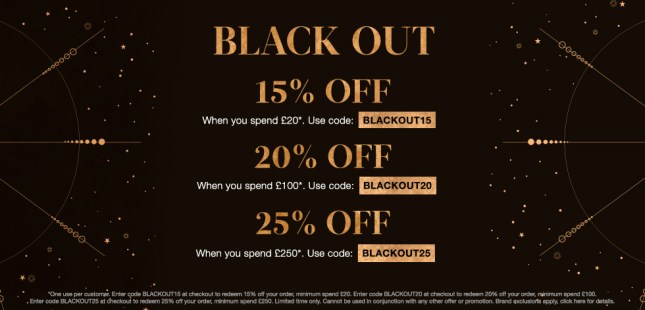 cult beauty black out