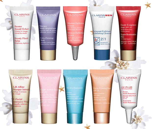 Gift with Purchase Free Shipping and Samples Clarins