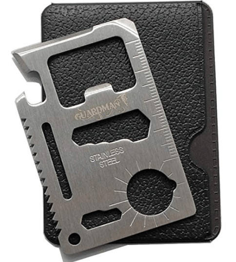 Guardman 11 in 1 Beer Opener Survival Credit Card Tool Fits Perfect in Your Wallet 1 Stocking Stuffers for Him Christmas Gifts for Him Amazon.com