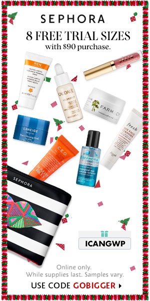 sephora canada black friday coupon 8 samples wtih 90
