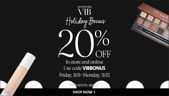 sephora vib sale 2018 coupon