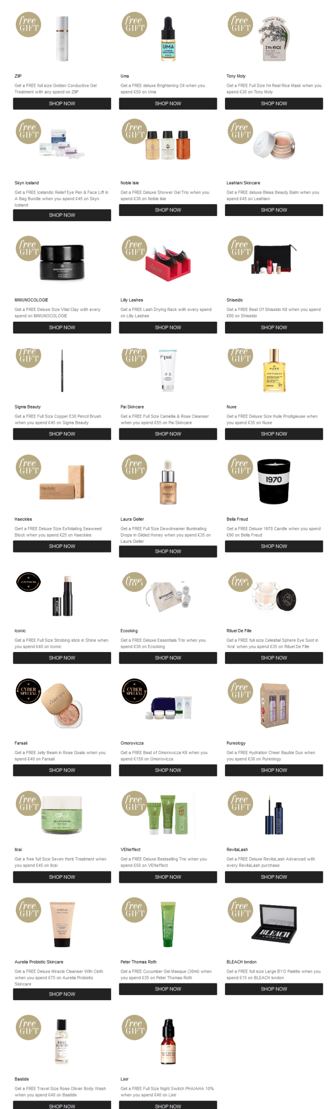 cult beauty gift with purchase dec 2018 icangwp blog