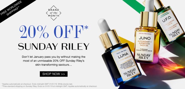 cult beauty 20 off coupon sunday riley icangwp blog jan 2019