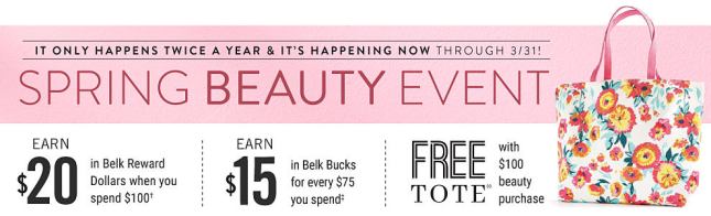 belk beauty event