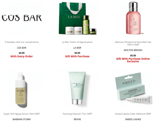 Gifts with Purchase Gifts Cos Bar icangwp blog