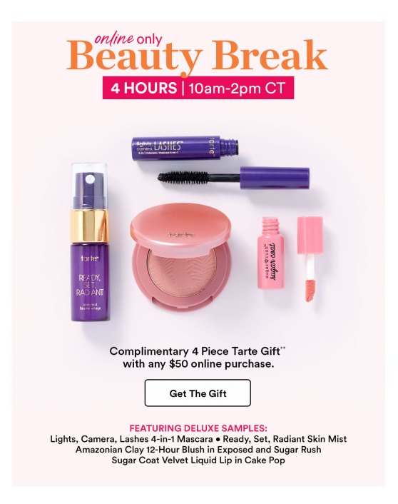 ulta beauty break tarte march 2019