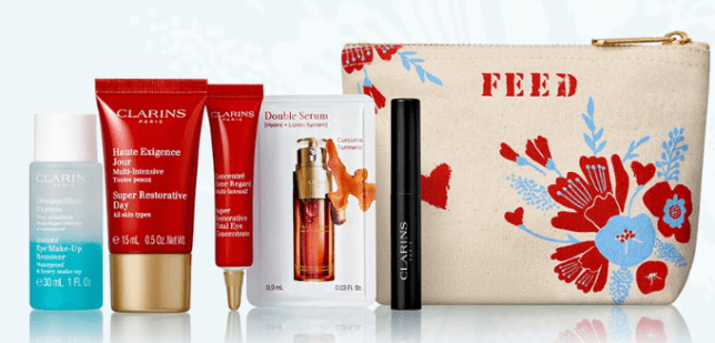 clarins feed 10 Gift with Purchase Nordstrom