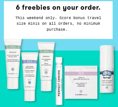 REN Clean Skincare 6 free gift