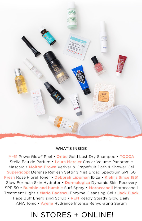 bluemercury 16pc summer beauty bag icangwp blog june