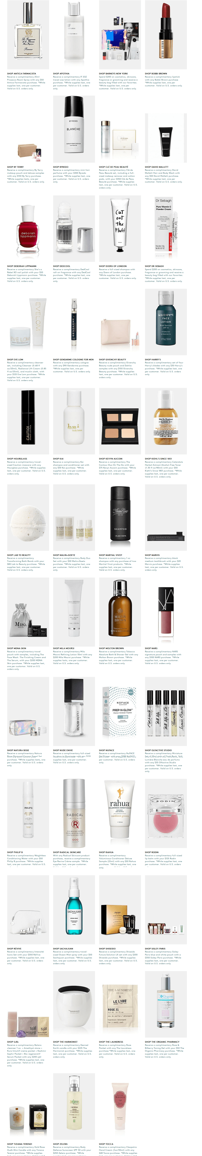 Gift with Purchase Barneys New York gift bag event