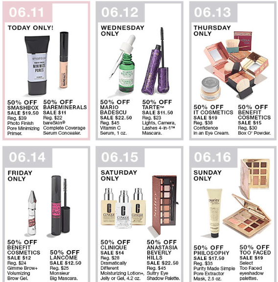 macys 10 days of beauty sale 50 off beauty deals for 10 days.