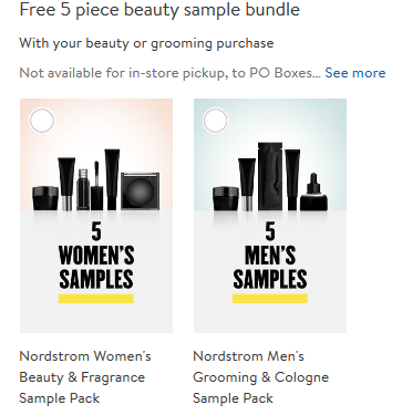 Nordstrom 5 free samples with any beauty purchase icangwp blog