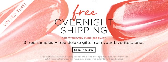 bluemercury free shipping