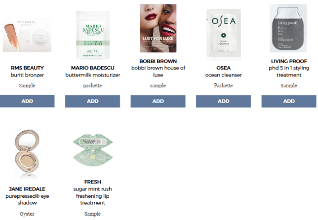 Your Shopping Cart bluemercury