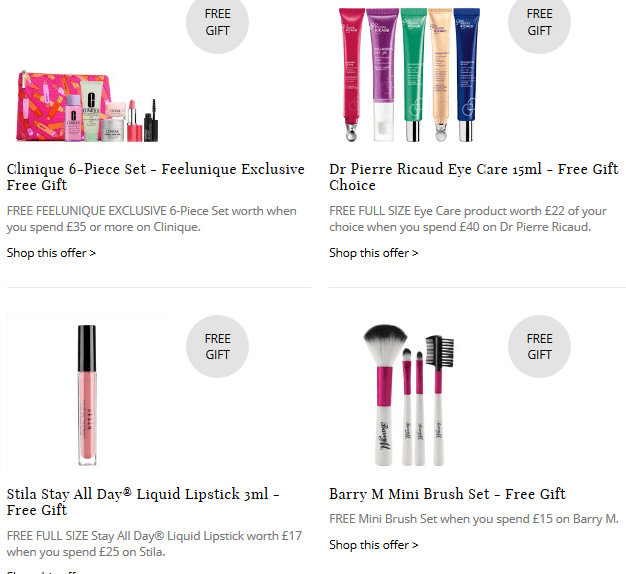 Special Offers️ feelunique.com 3